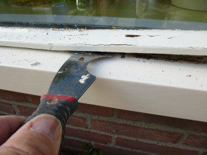 6 verwijderen rotte glaslatten