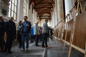 Vakwerk in de Martinikerk in Franeker.